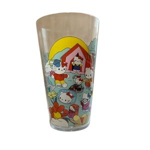 Hello Kitty Camping Themed Glass